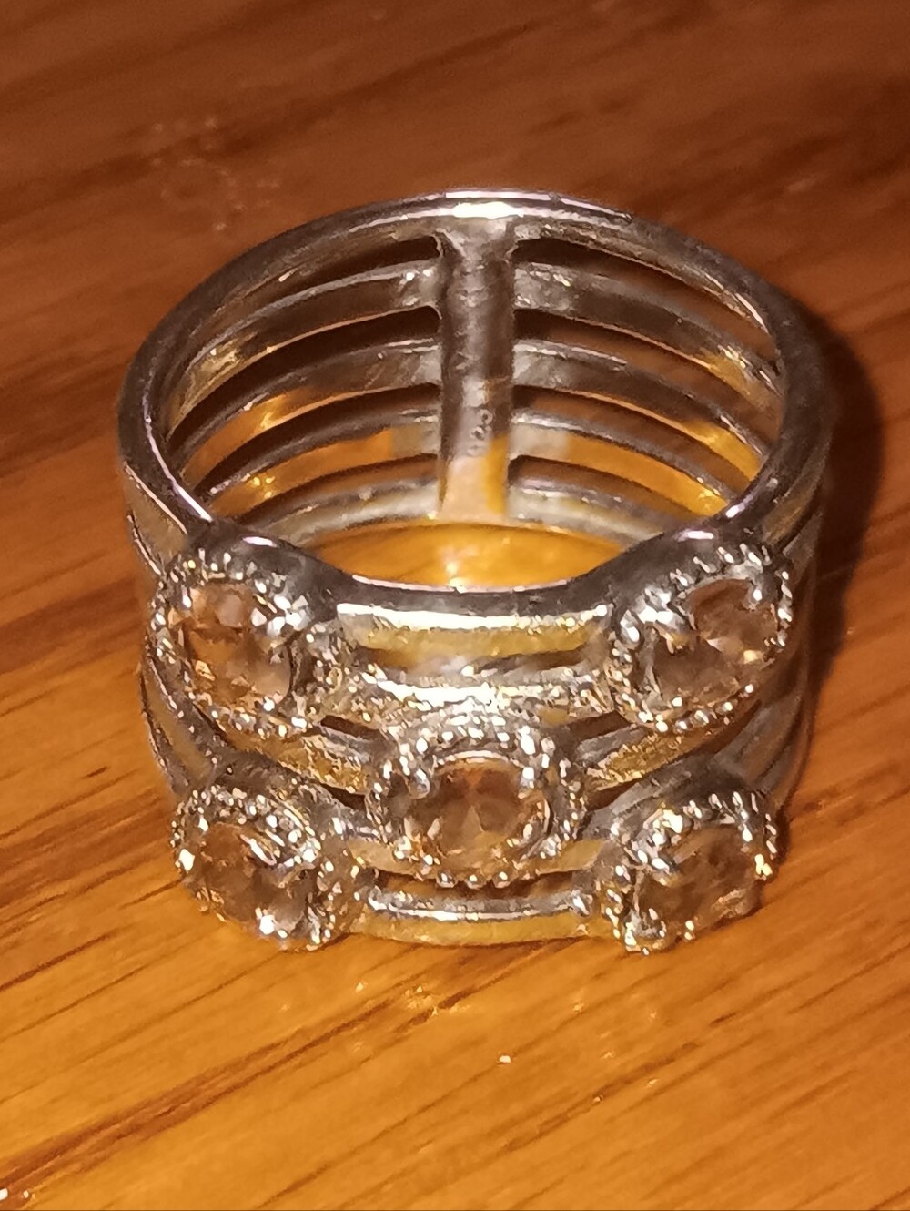 Vintage 925 & Citrine Ring